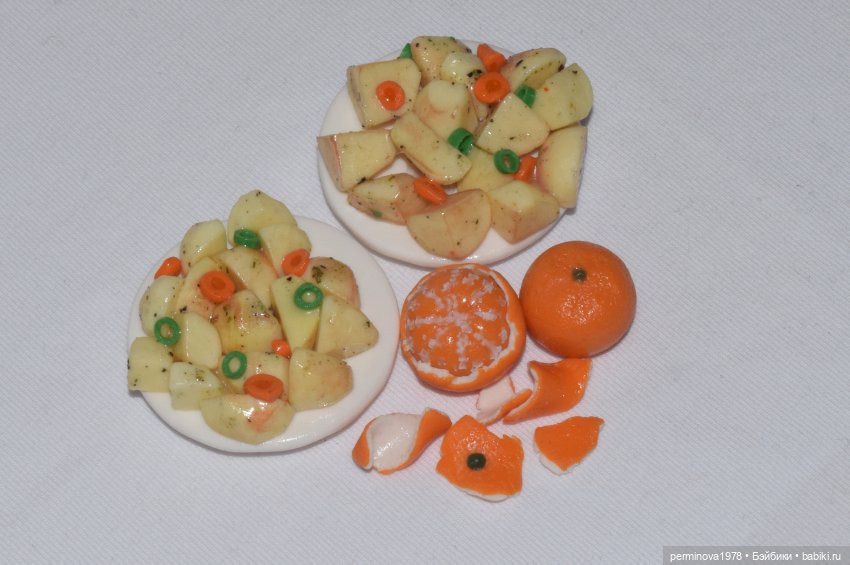 "Праздничный стол" кукольная миниатюра (фото 3)