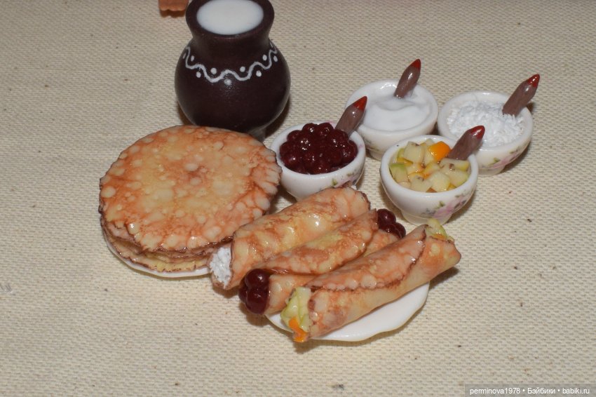 Печём блины. Игровой набор миниатюры для Барби | Бэйбики Печём блины. Игровой набор миниатюры для Барби