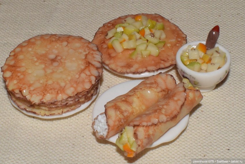 Печём блины. Игровой набор миниатюры для Барби | Бэйбики Печём блины. Игровой набор миниатюры для Барби