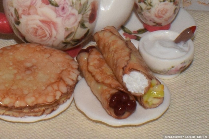 Печём блины. Игровой набор миниатюры для Барби | Бэйбики Печём блины. Игровой набор миниатюры для Барби