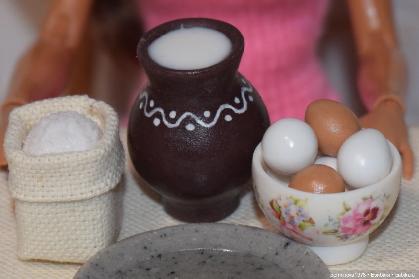 Печём блины. Игровой набор миниатюры для Барби | Бэйбики Печём блины. Игровой набор миниатюры для Барби (фото 2)