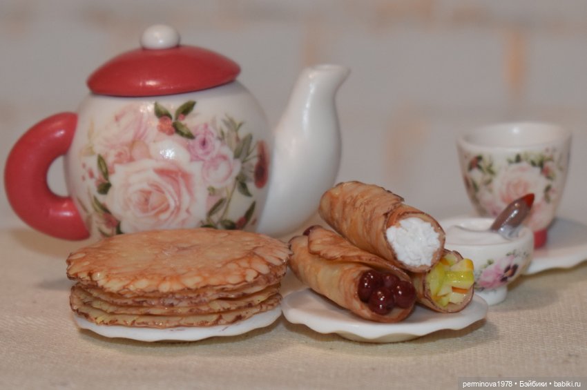 Печём блины. Игровой набор миниатюры для Барби | Бэйбики Печём блины. Игровой набор миниатюры для Барби