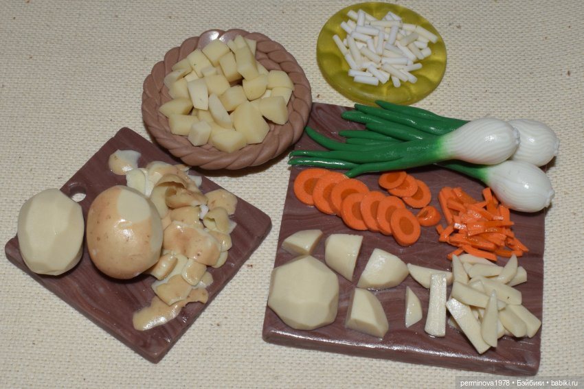 Супчик с фрикадельками — Кукольная миниатюра своими руками: еда (фото 3)