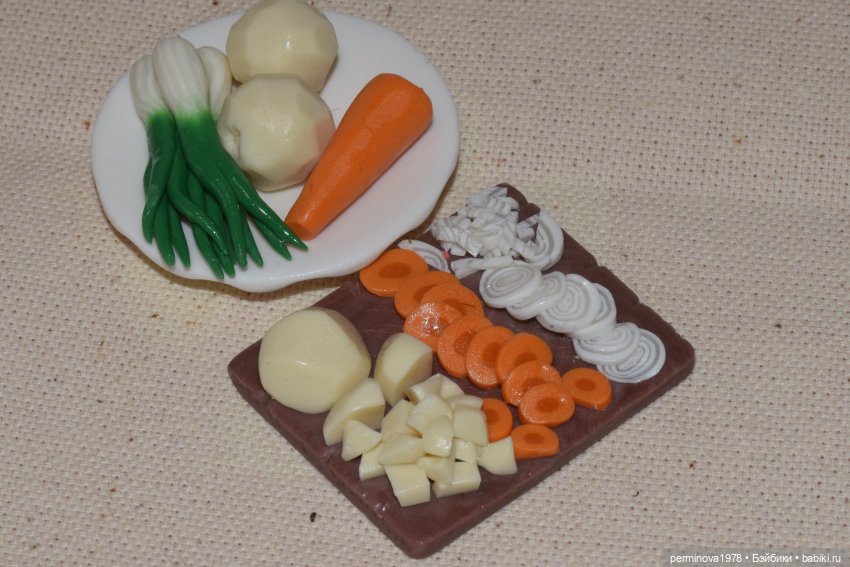 Кукольная миниатюра "Куриный бульон" (фото 9)