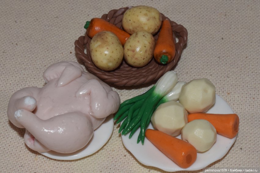 Кукольная миниатюра "Куриный бульон" (фото 5)