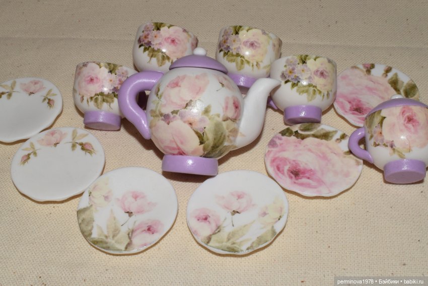 Чайные сервизы для кукол. Часть вторая | Бэйбики Чайные сервизы для кукол. Часть вторая (фото 9)