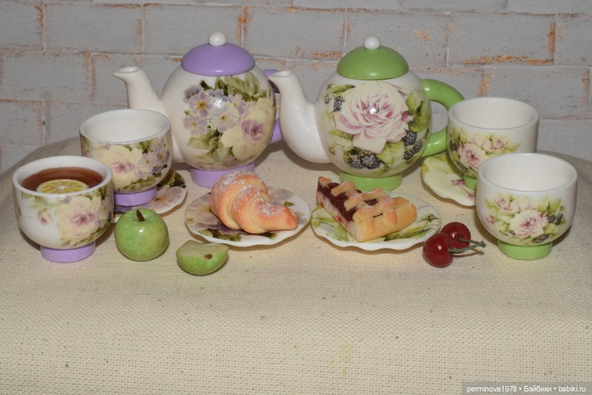 Чайные сервизы для кукол. Часть вторая | Бэйбики Чайные сервизы для кукол. Часть вторая (фото 7)