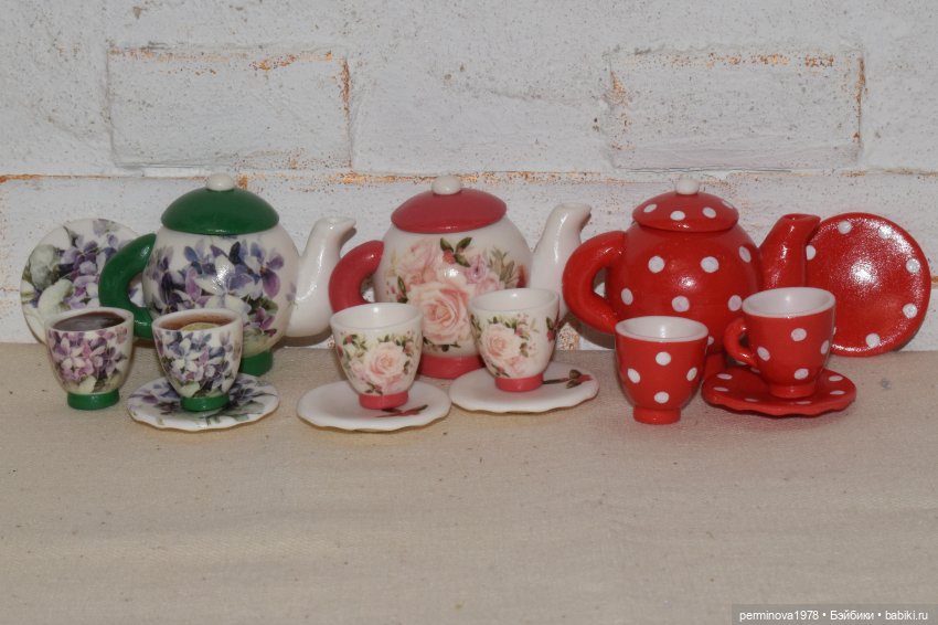 Чайные сервизы для кукол. Часть вторая | Бэйбики Чайные сервизы для кукол. Часть вторая