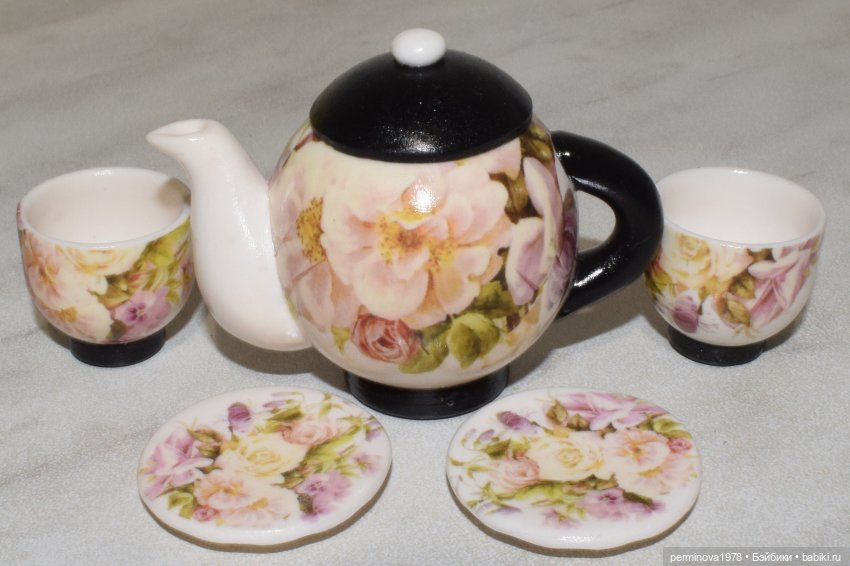 Чёрное и белое — Кукольная миниатюра своими руками: еда