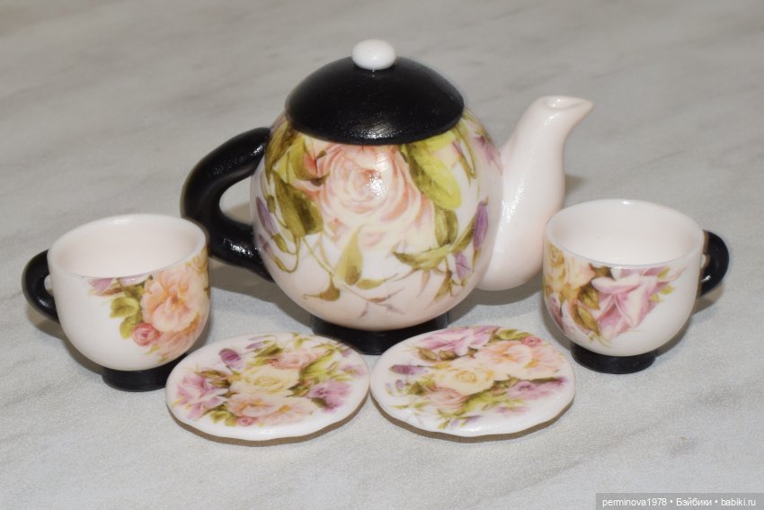 Чёрное и белое — Кукольная миниатюра своими руками: еда (фото 10)