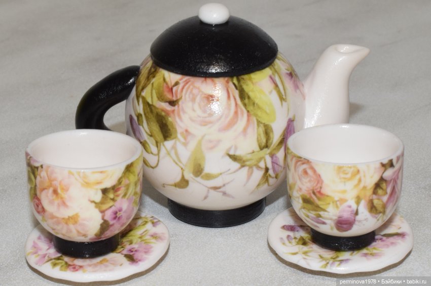 Чёрное и белое — Кукольная миниатюра своими руками: еда