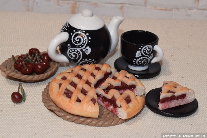 Чёрное и белое — Кукольная миниатюра своими руками: еда (фото 6)