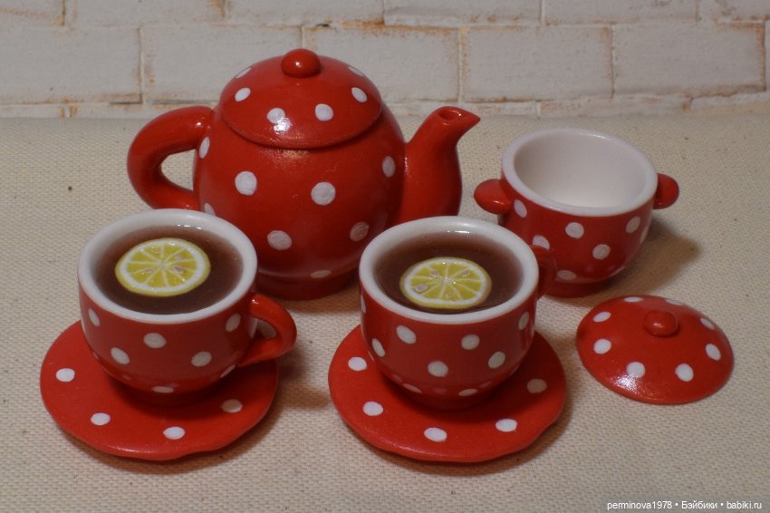 Красный чайник в белый горошек | Бэйбики Красный чайник в белый горошек (фото 3)