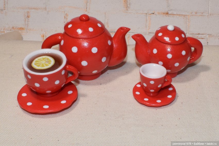 Красный чайник в белый горошек | Бэйбики Красный чайник в белый горошек (фото 2)