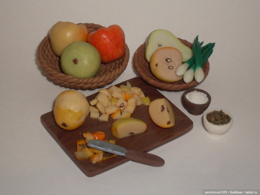 Девять лет на сайте — Кукольная миниатюра своими руками: еда