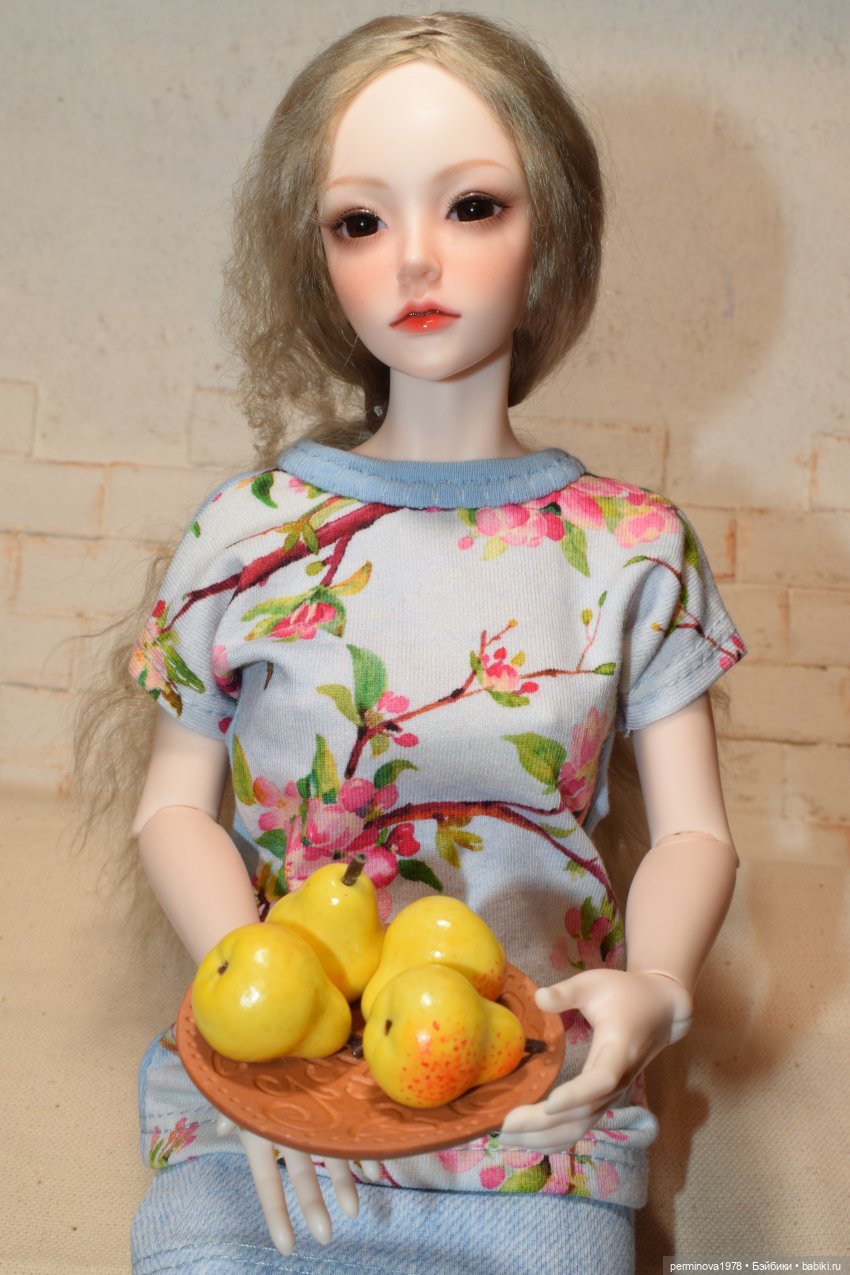 Фрукты, овощи в масштабе 1 к 4