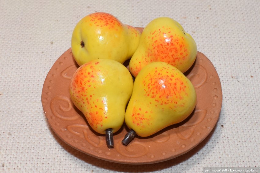 Фрукты, овощи в масштабе 1 к 4