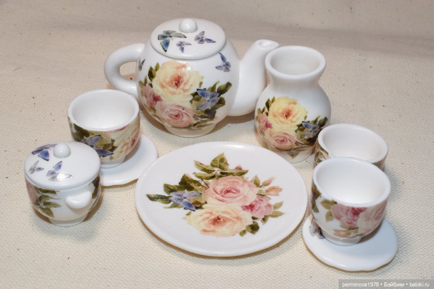 Чайные сервизы и наборы посуды для кукол Часть третья (фото 8)
