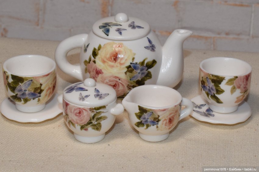 Чайные сервизы и наборы посуды для кукол Часть третья (фото 9)