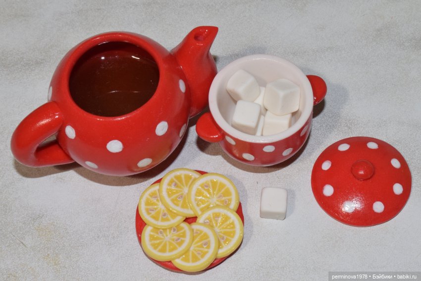 Чайные сервизы и наборы посуды для кукол Часть третья