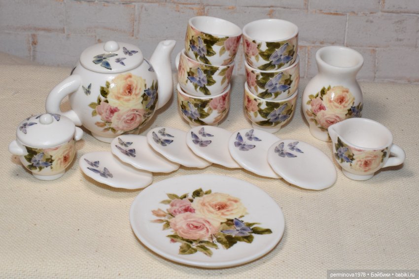 Чайные сервизы и наборы посуды для кукол Часть третья (фото 7)