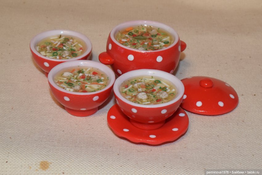 Чайные сервизы и наборы посуды для кукол Часть третья