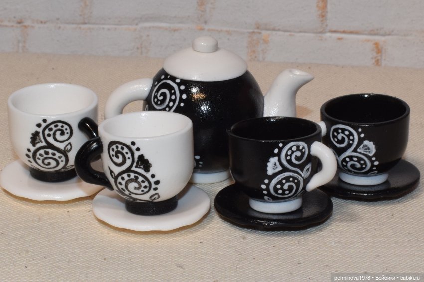Чайные сервизы и наборы посуды для кукол Часть третья
