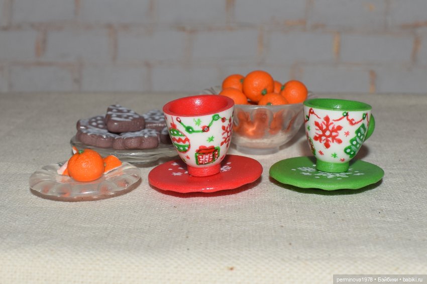 Чайные сервизы и наборы посуды для кукол Часть третья