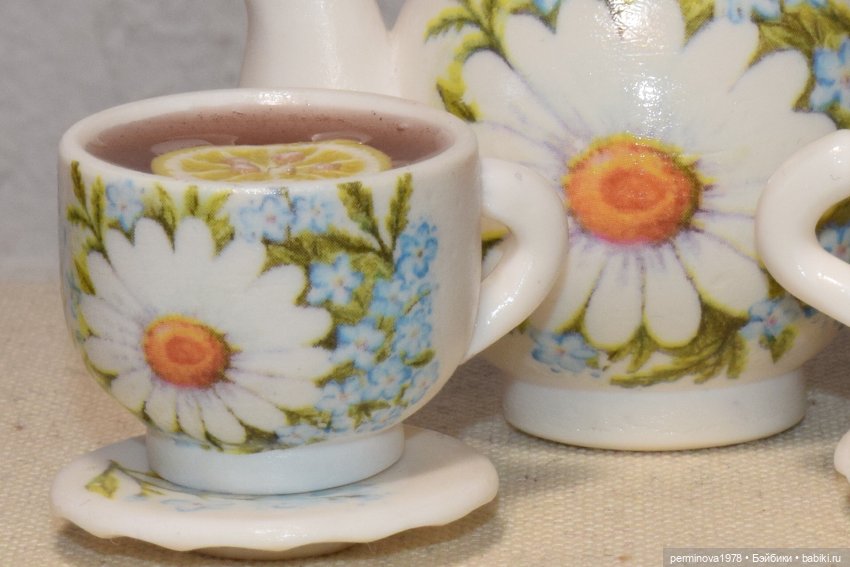 "Ромашки и незабудки" чайный сервиз | Бэйбики "Ромашки и незабудки" чайный сервиз