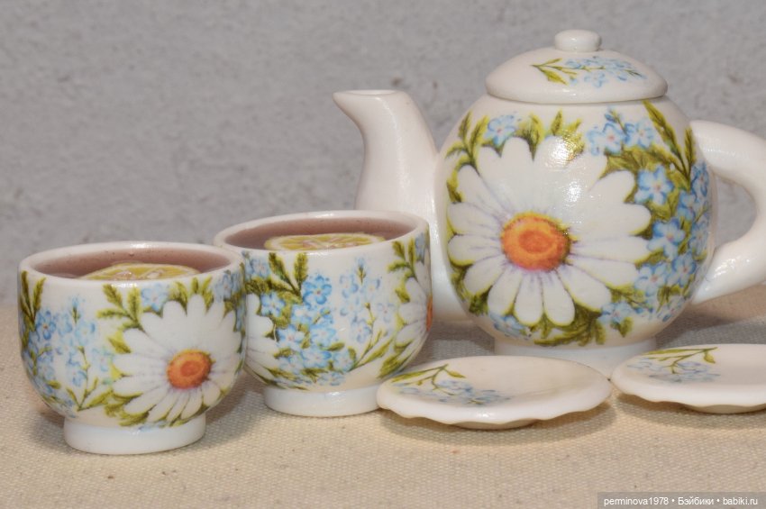 "Ромашки и незабудки" чайный сервиз | Бэйбики "Ромашки и незабудки" чайный сервиз (фото 10)