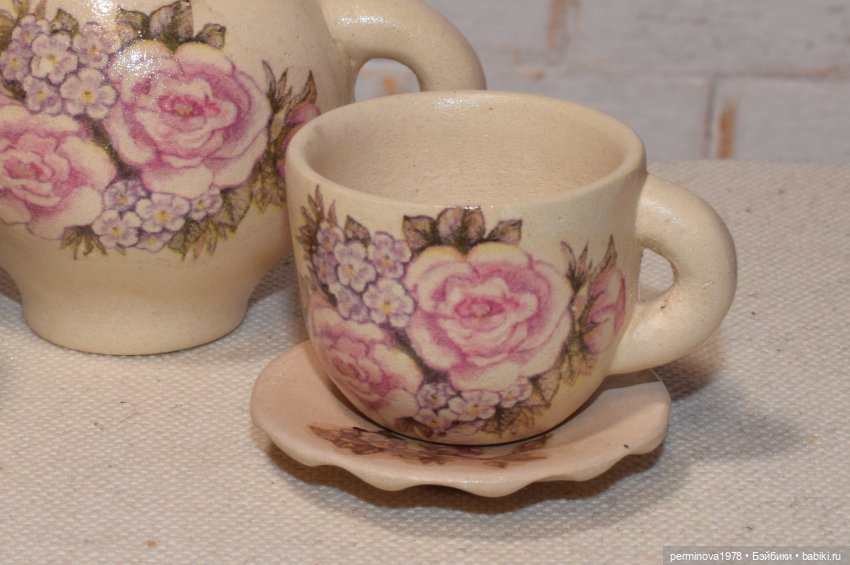 Керамический чайный сервиз (фото 4)