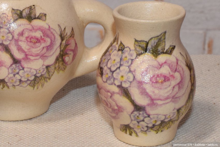 Керамический чайный сервиз (фото 3)