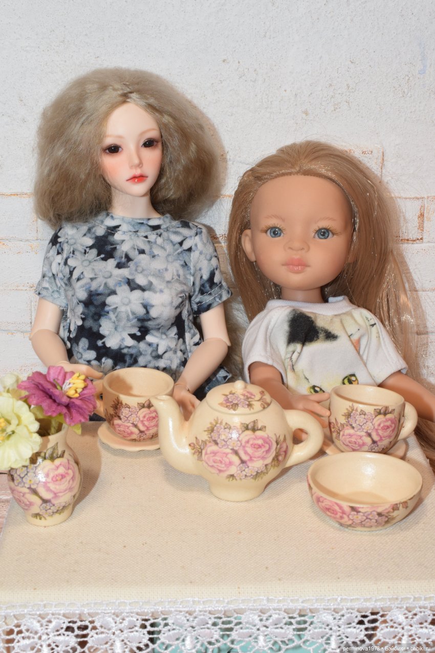 Керамический чайный сервиз (фото 10)