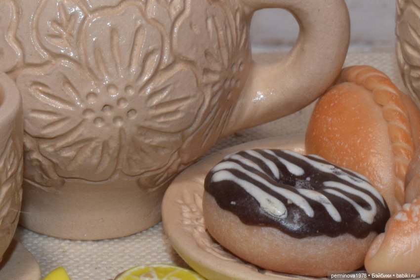 "Нежный цветок" Керамический чайный сервиз