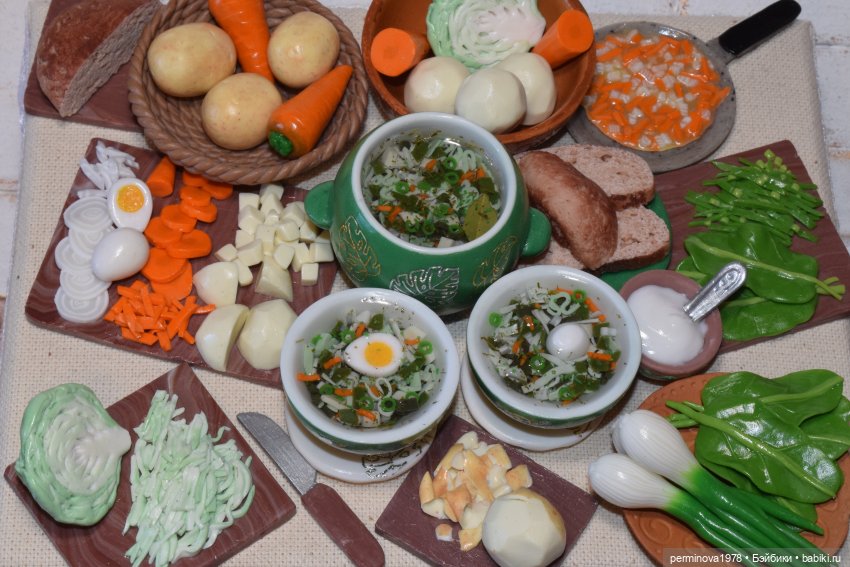 Десять лет на сайте — Кукольная миниатюра своими руками: еда