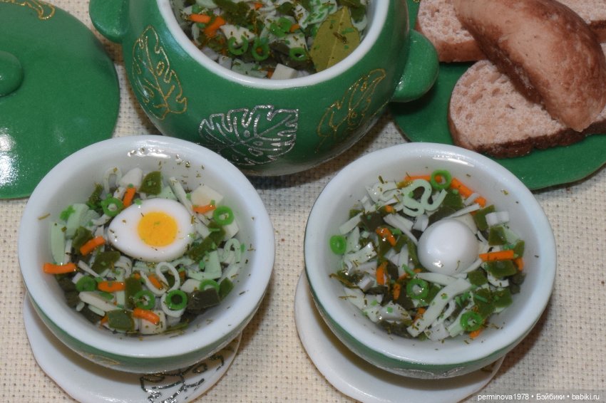 Десять лет на сайте — Кукольная миниатюра своими руками: еда