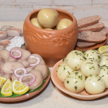 "Картошечка с селёдочкой" рецепты русской кухни