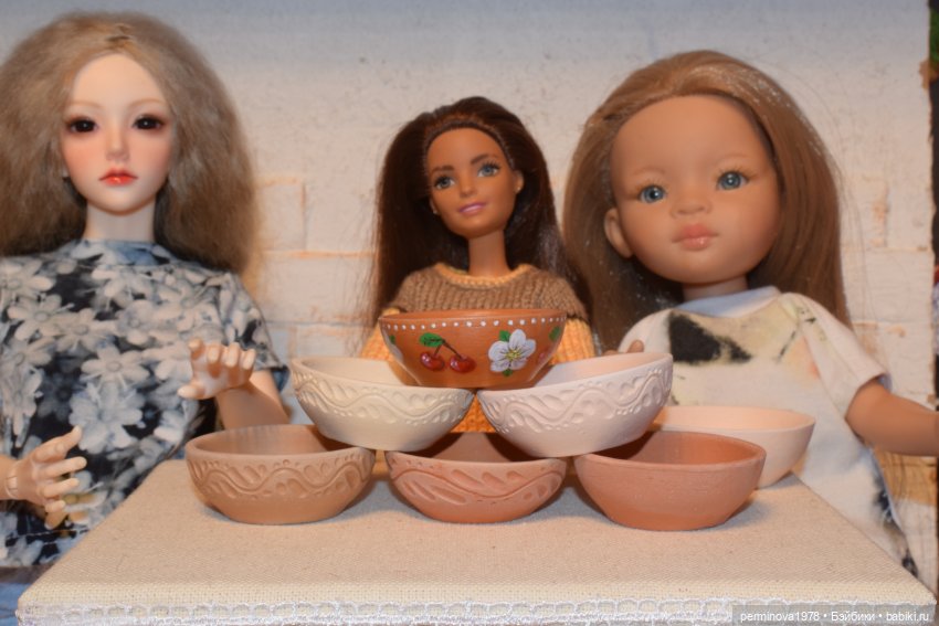 Посуда для кукол — Кукольная миниатюра своими руками: еда