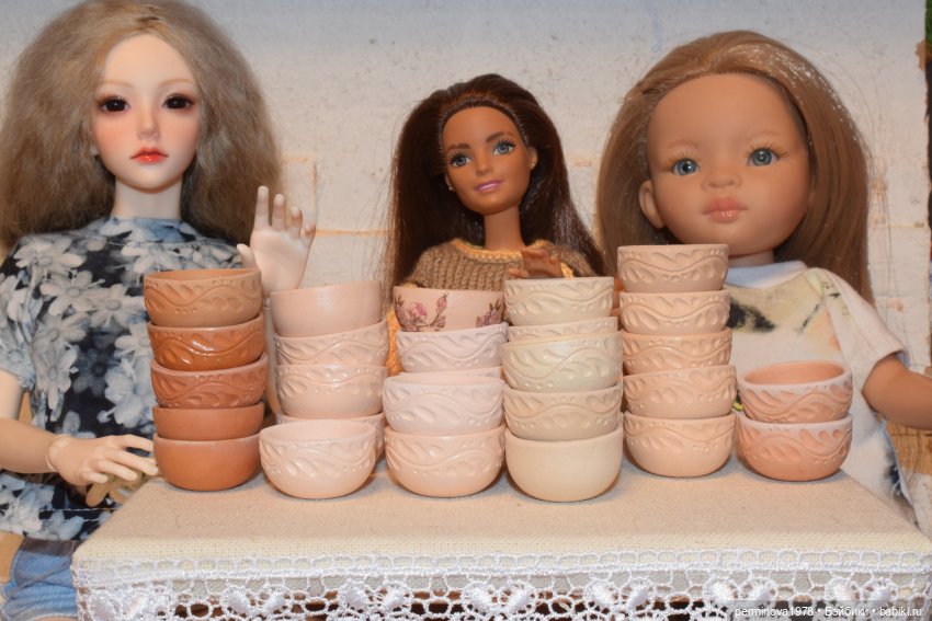 Посуда для кукол — Кукольная миниатюра своими руками: еда (фото 5)