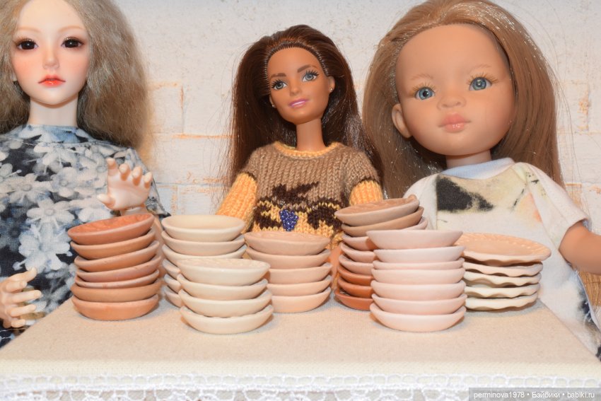 Посуда для кукол — Кукольная миниатюра своими руками: еда