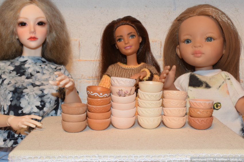Посуда для кукол — Кукольная миниатюра своими руками: еда (фото 3)
