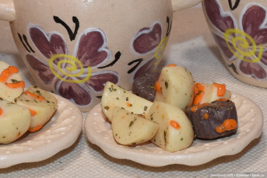 Картошка с мясом в горшочках | Бэйбики Картошка с мясом в горшочках