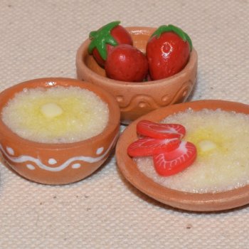 Манная каша. Миниатюра для кукол