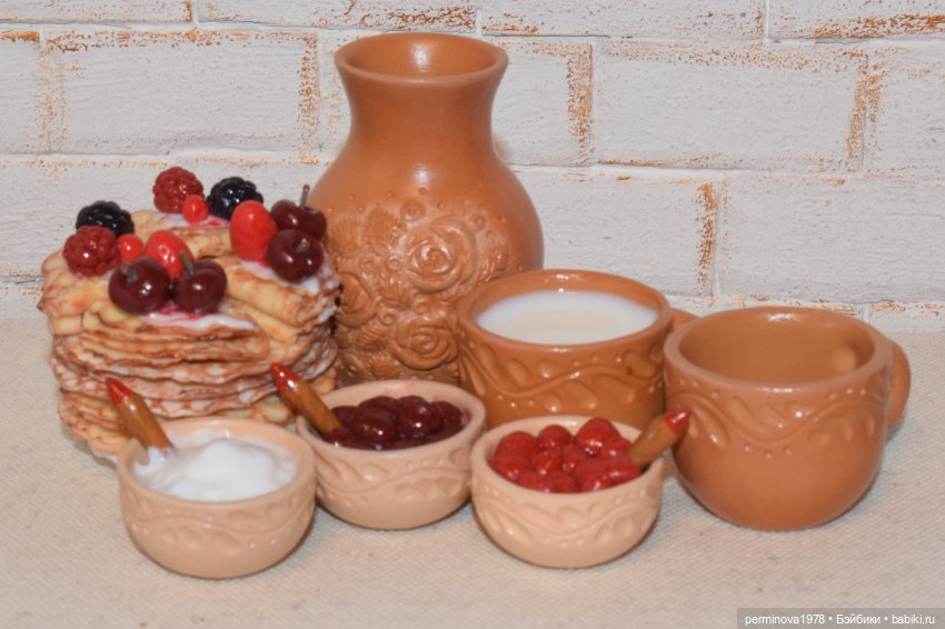 Масленица — Кукольная миниатюра своими руками: еда (фото 9)