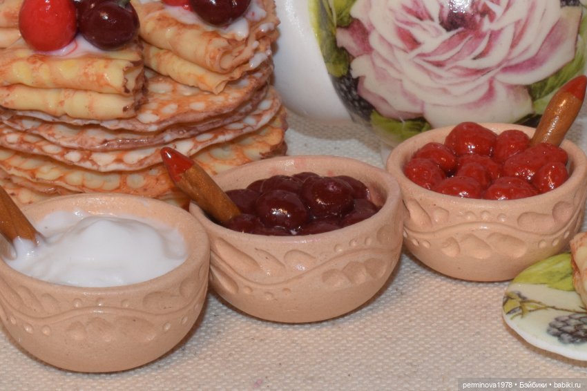 Масленица — Кукольная миниатюра своими руками: еда