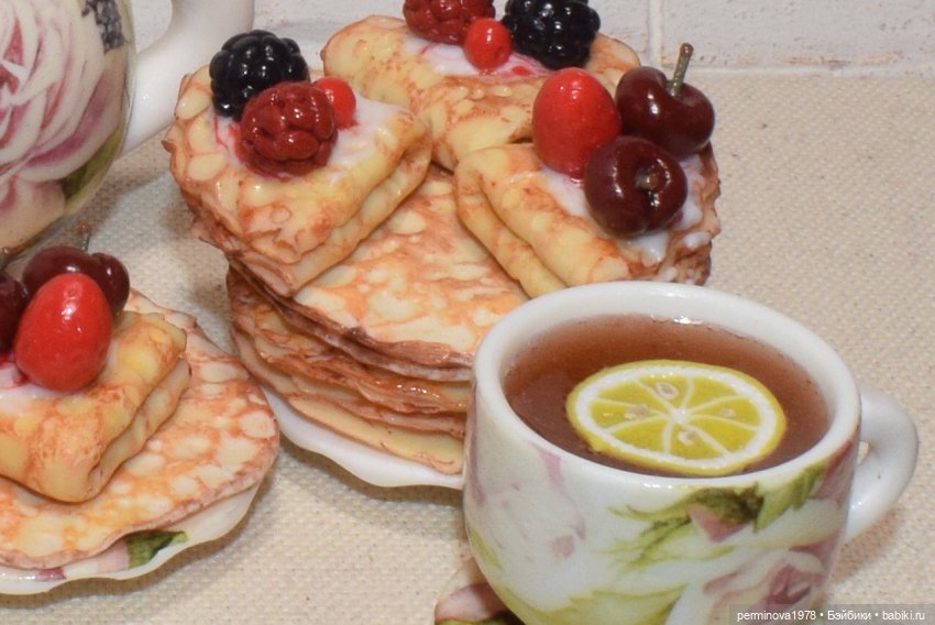 Масленица — Кукольная миниатюра своими руками: еда (фото 8)