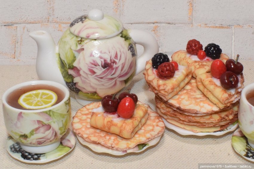 Масленица — Кукольная миниатюра своими руками: еда (фото 5)