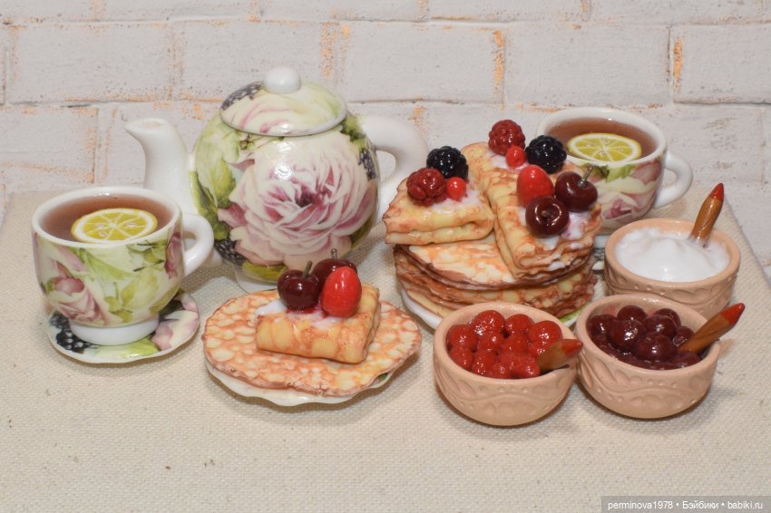 Масленица — Кукольная миниатюра своими руками: еда (фото 2)