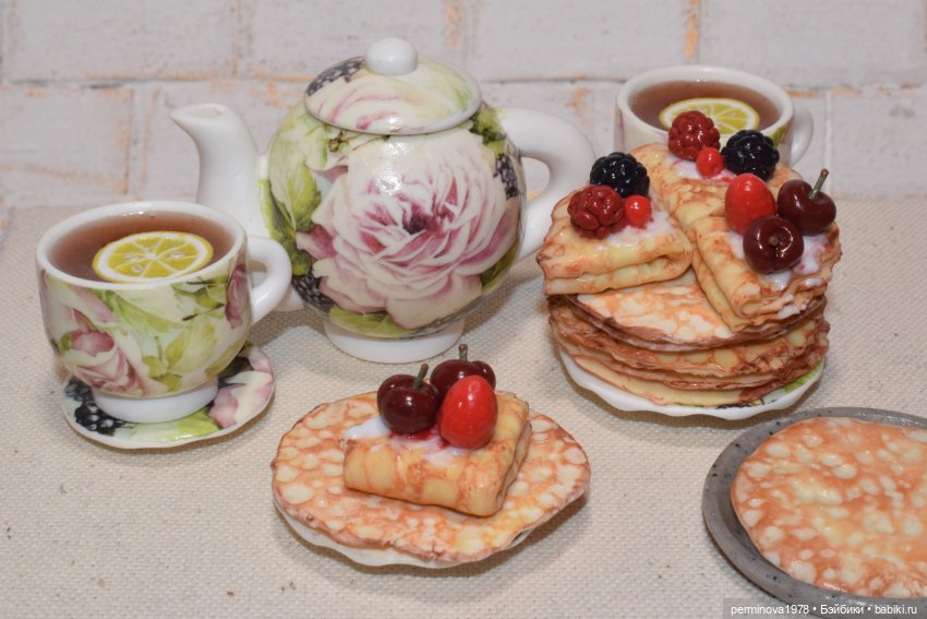 Масленица — Кукольная миниатюра своими руками: еда (фото 3)