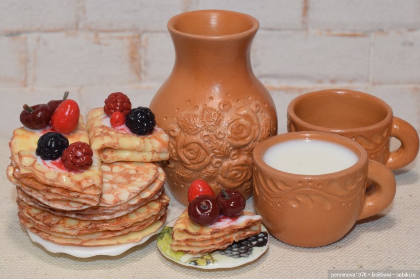 Масленица — Кукольная миниатюра своими руками: еда